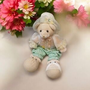 SALE! Vintage Spring Time Bear